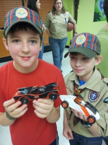 Barron's 1966 Batmobile and best bud Noah's Mach 5 of Speedracer fame.
