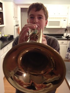 Barron with trumpet