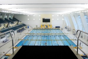 The view from the high dive platform