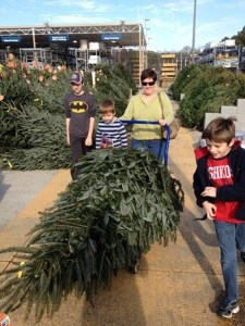 Buying our Christmas tree