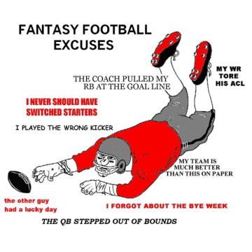 Fantasy football excuses