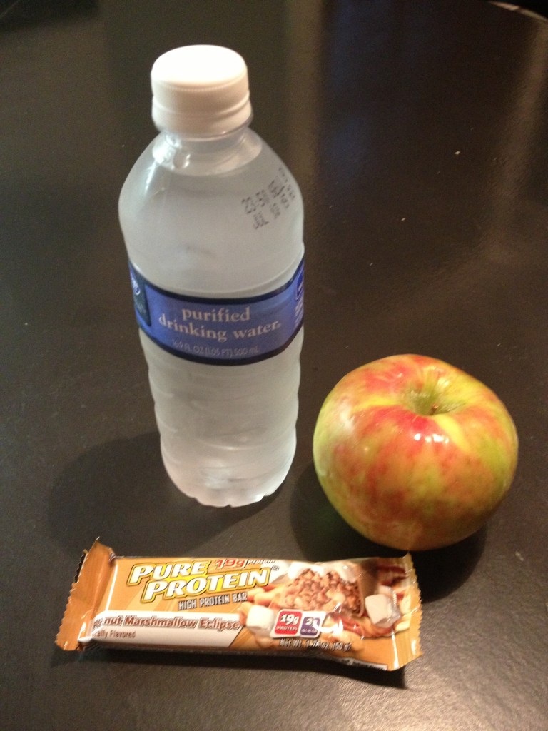 protein bar apple bottle of war