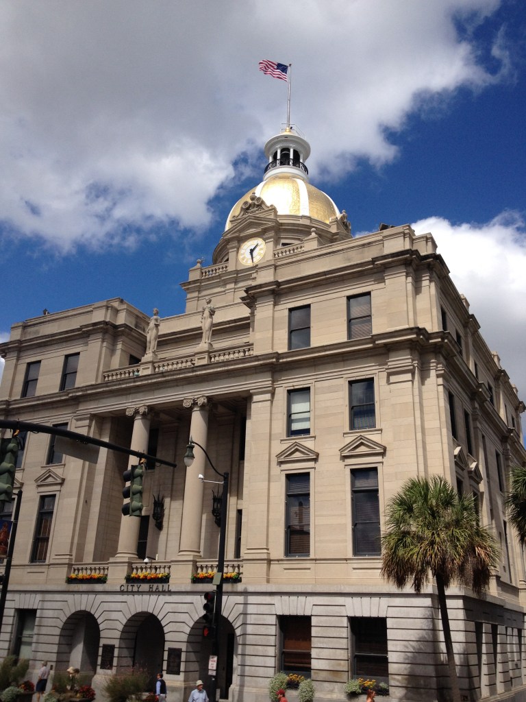 The Savannah City Hall is a landmark that may be impossible to take a bad picture of. It's one of many beautiful historic landmarks in the city filled with parks and squares.