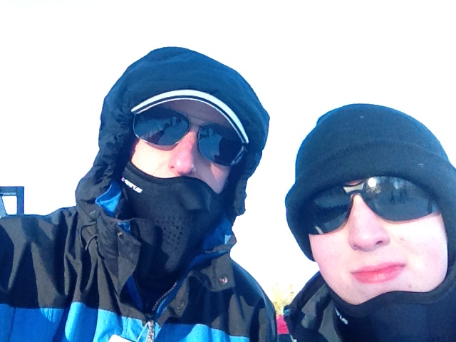 Barron and Lance on top of Beech Mountain