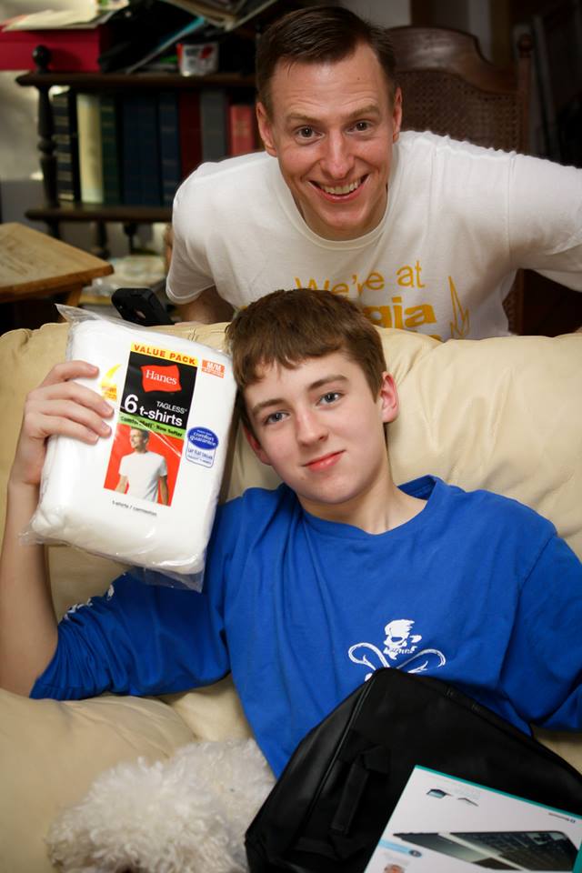 Barron, Lance and a pack of new Tshirts