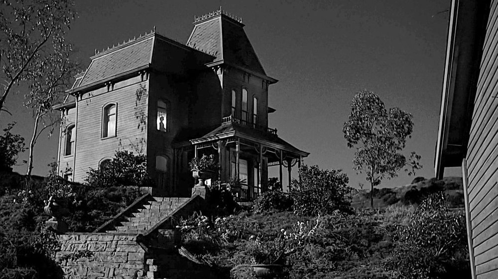 The Bates house in on the hill in Alfred Hitchock's "Psycho."
