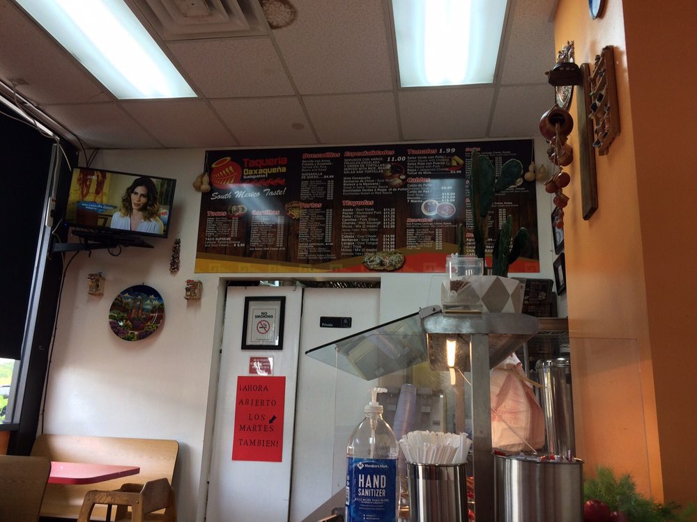 interior of a small taqueria